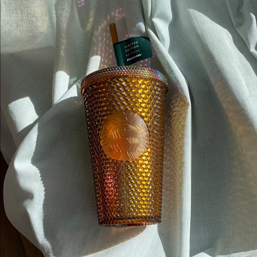 Starbucks 50th Anniversary Gold Studded Tu…